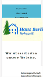 Mobile Screenshot of hausberlin-harz.de