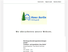 Tablet Screenshot of hausberlin-harz.de